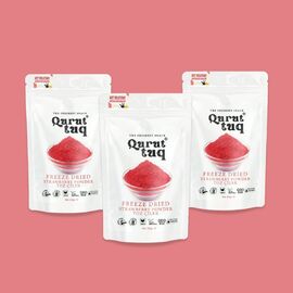 3'lü Paket Freeze Dried Dondurularak Kurutulmuş Toz Çilek 3X20G görseli.